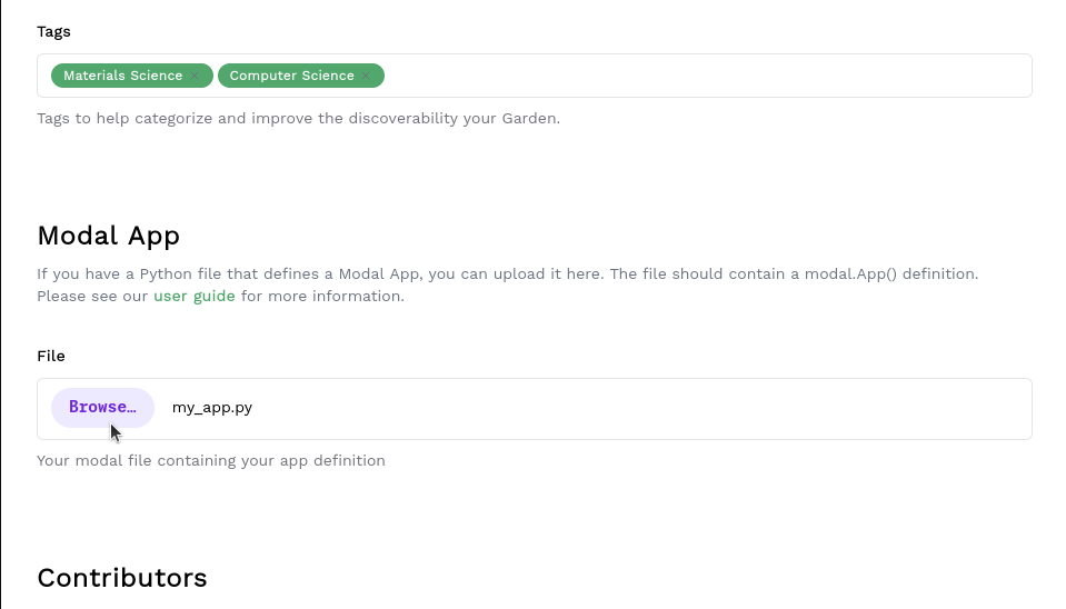 Upload Modal App